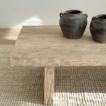 Load image into Gallery viewer, Platform Coffee Table _ Whitewashed Elm