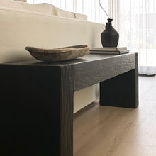 Load image into Gallery viewer, Platform Bench _ Chunky _ Modern Textured Black
