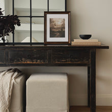 Load image into Gallery viewer, Oriental Console _ Three Drawer _ 180cm _ Rustic Black