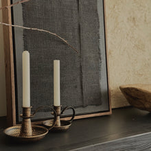 Load image into Gallery viewer, Middle Eastern Candle Holders _ Pair _ Antique Bronze