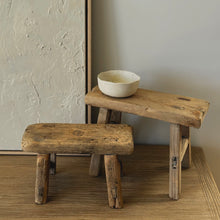 Load image into Gallery viewer, Baby Worker Stool _ Raw Natural Elm