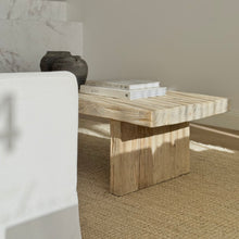 Load image into Gallery viewer, Platform Coffee Table _ Whitewashed Elm