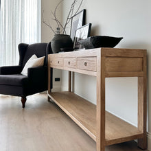 Load image into Gallery viewer, Farmhouse Console _ Four Drawer_ 190cm _ Aged Elm