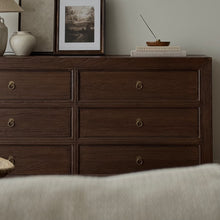 Load image into Gallery viewer, Wabi Six Drawer Chest _ Antique Brown