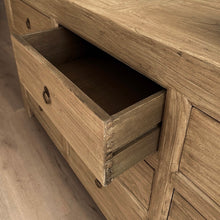Load image into Gallery viewer, Antique Nine Drawer Chest _ Aged Elm