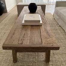 Load image into Gallery viewer, Farmhouse Coffee Table _ Raw Natural Elm