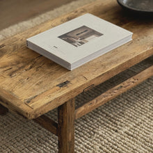 Load image into Gallery viewer, Farmhouse Coffee Table _ Low Style _ Raw Natural Elm