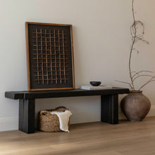 Load image into Gallery viewer, Kuro-Sabi Bench _ Oak _ Black Brown