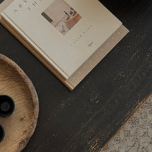 Load image into Gallery viewer, Platform Coffee Table _ Smooth Distressed Black