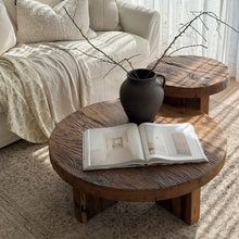 Load image into Gallery viewer, European Oak Coffee Table _ Round _ Natural