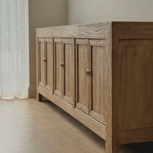 Load image into Gallery viewer, Antique Sideboard _ Shaker Profile _ 220cm _ Aged Elm