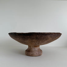 Load image into Gallery viewer, Pedestal Display Bowl _ Rustic Brown