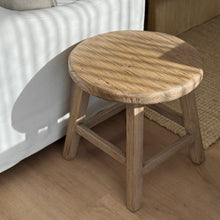 Load image into Gallery viewer, Antique Boho Side Table _ Aged Elm