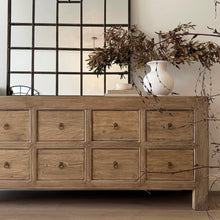 Load image into Gallery viewer, Farmhouse Sideboard _ Ten Drawer _ Aged Elm