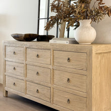 Load image into Gallery viewer, Organic Nine Drawer Chest _ Blonde Elm