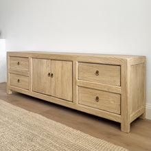 Load image into Gallery viewer, Organic Boho TV Unit _ Blonde Elm