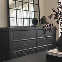 Load image into Gallery viewer, Heritage Six Drawer Chest _ Rustic Black