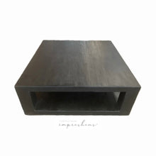 Load image into Gallery viewer, Heritage Square Coffee Table _ Textured Black