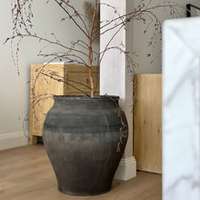 Load image into Gallery viewer, Antique 90yr Planter Pot _ XL _ Stone Grey