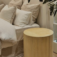 Load image into Gallery viewer, Organic Drum Side Table _ Large _ Blonde Elm
