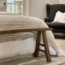 Load image into Gallery viewer, Antique Skinny Bench _ Earthy Brown