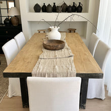 Load image into Gallery viewer, Heritage Dining Table _ 210cm _ Black + Honey Elm