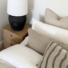 Load image into Gallery viewer, Antique Bedside Table _ Aged Elm