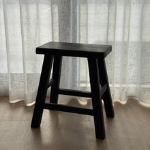 Load image into Gallery viewer, Heritage Worker Stool _ Rectangle _ Textured Black
