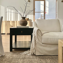 Load image into Gallery viewer, Provincial Farmhouse Lamp Table _ Large _ Black