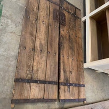 Load image into Gallery viewer, Hand Carved Vintage Doors _ Pair_ Aged Elm