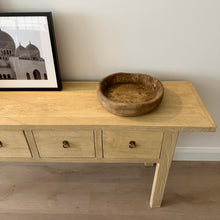 Load image into Gallery viewer, Oriental Console _ Deep Drawer _ Blonde Elm