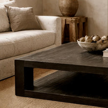 Load image into Gallery viewer, Heritage Square Coffee Table _ Textured Black