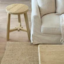 Load image into Gallery viewer, Organic Oversize Stool _ Star Base _ Blonde Elm