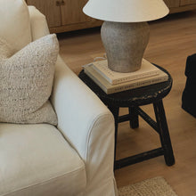 Load image into Gallery viewer, Provincial Boho Side Table _ Distressed Black