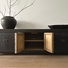 Load image into Gallery viewer, Provincial TV Unit _ 220cm _ Textured Black