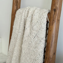 Load image into Gallery viewer, Organic Throw _ Rustic _ Natural + Black
