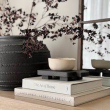 Load image into Gallery viewer, Mini Pedestal Tray _ Reclaimed Wood _ Black