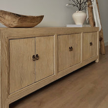 Load image into Gallery viewer, Organic TV Unit _ Six Door _ Blonde Elm _ 2 Sizes