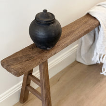 Load image into Gallery viewer, Antique Skinny Bench _ Earthy Brown