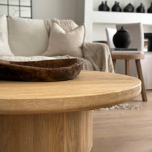 Load image into Gallery viewer, Honey Elm Platform Coffee Table _ 100cm