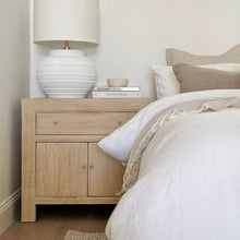 Load image into Gallery viewer, Mediterranean Bedside Table _ XL _ Blonde Elm