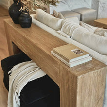 Load image into Gallery viewer, Farmhouse Hallway Table _ Aged Elm