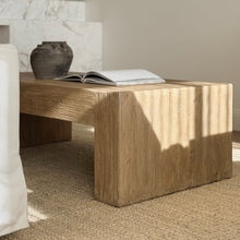 Load image into Gallery viewer, Platform Coffee Table _ Aged Elm