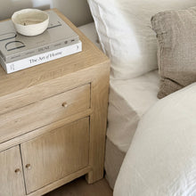 Load image into Gallery viewer, Mediterranean Bedside Table _ XL _ Blonde Elm