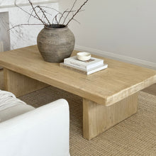 Load image into Gallery viewer, Organic Platform Coffee Table _ Blonde Elm