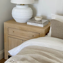 Load image into Gallery viewer, Mediterranean Bedside Table _ XL _ Blonde Elm