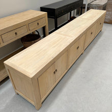 Load image into Gallery viewer, Organic Oversize TV Unit _ Eight Door _ 280cm _ Blonde Elm