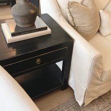 Load image into Gallery viewer, Provincial Farmhouse Lamp Table _ Large _ Black