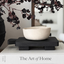 Load image into Gallery viewer, Mini Pedestal Tray _ Reclaimed Wood _ Black