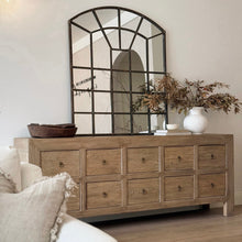 Load image into Gallery viewer, Farmhouse Sideboard _ Ten Drawer _ Aged Elm